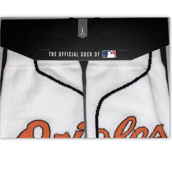 Stance Baltimore Orioles Home Jersey Crew Socks 1Pair Men9-12 White Baseball MLB - Picture 3 of 7